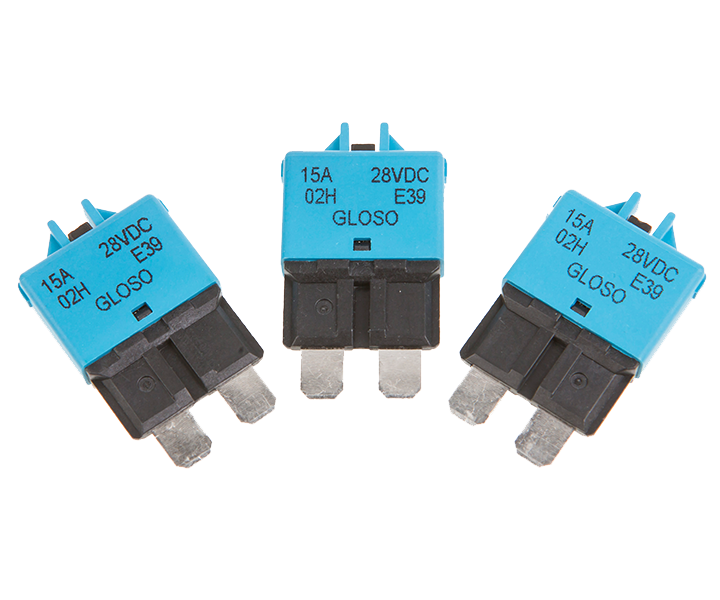 Plug In Thermal Circuit Breaker 28 VDC 15 A 1 Pole